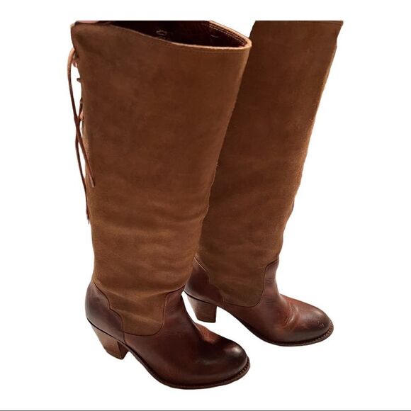 brown suede tall boots - Picture 1 of 9